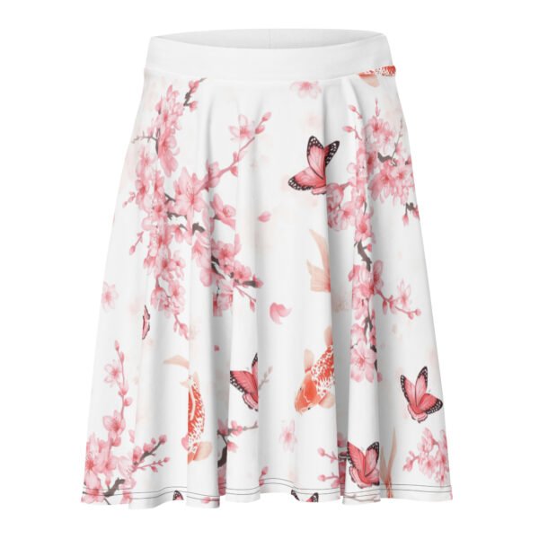 Falda skater Sakura y koi