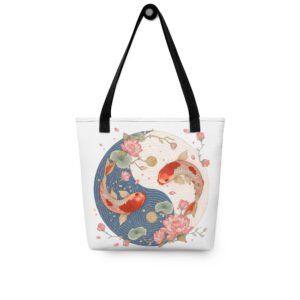 Bolsa de tela Ying Yang Koi