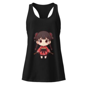Camiseta de tirantes ajustada para mujer Chibi Samurai