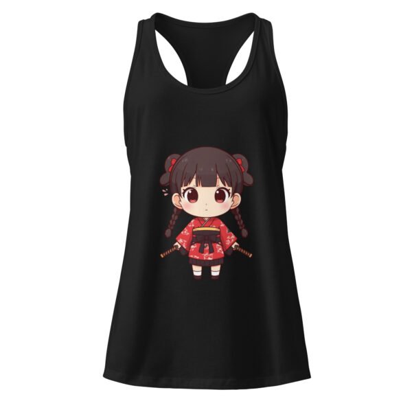 Camiseta de tirantes ajustada para mujer Chibi Samurai
