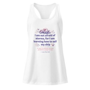 Camiseta de tirantes ajustada para mujer Louisa May Alcott