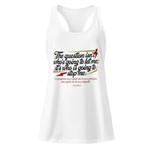 Camiseta de tirantes ajustada para mujer Ayn Rand
