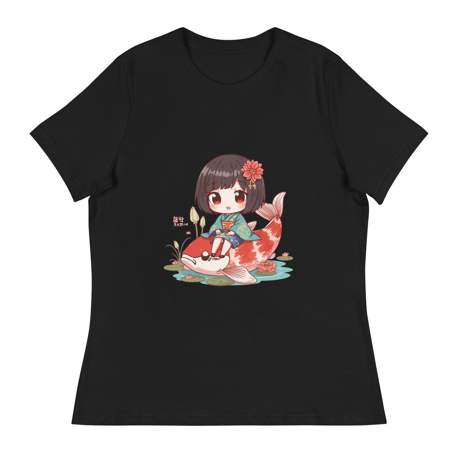 Camiseta suelta mujer Japo sobre carpa - Imagen 6