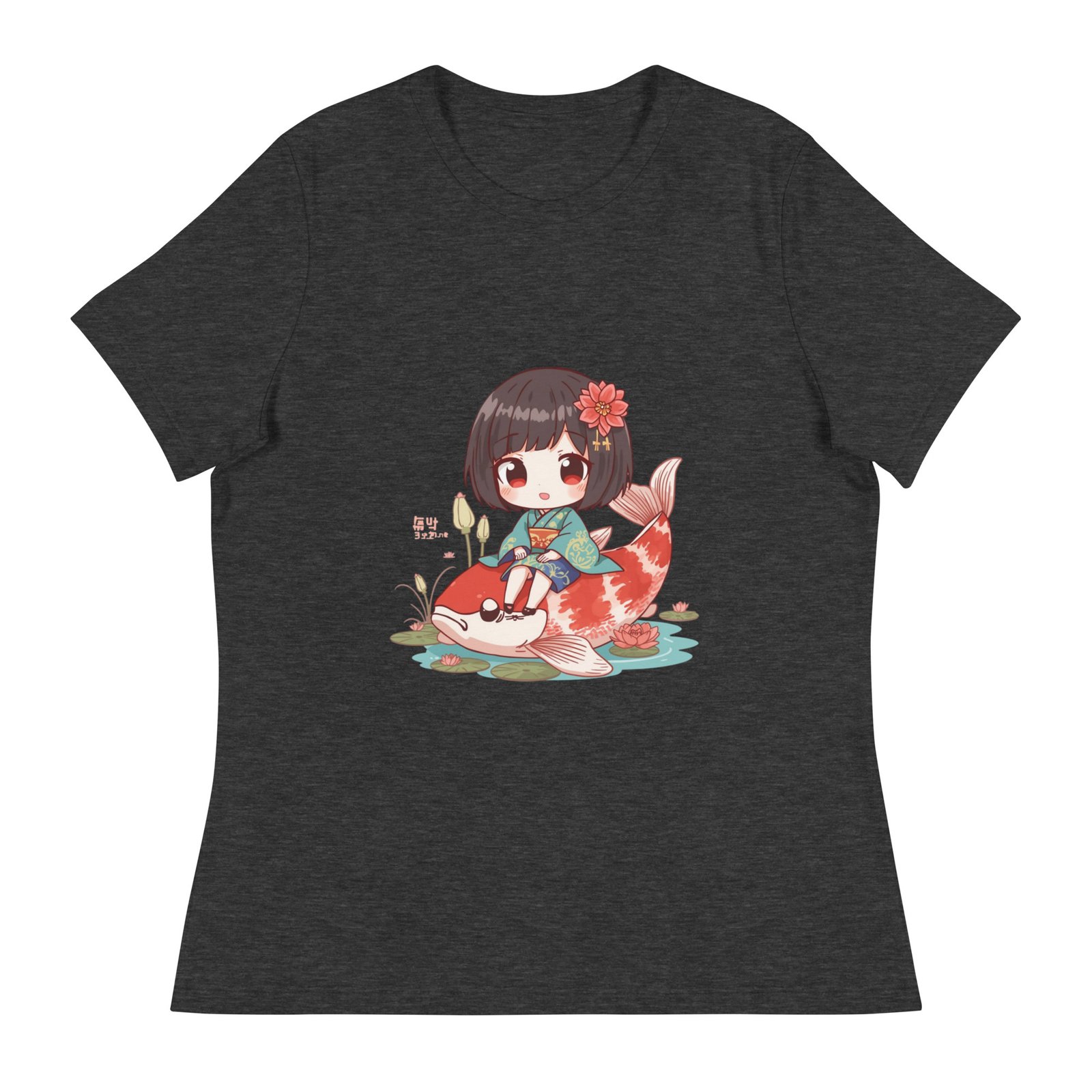 Camiseta suelta mujer Japo sobre carpa - Imagen 7