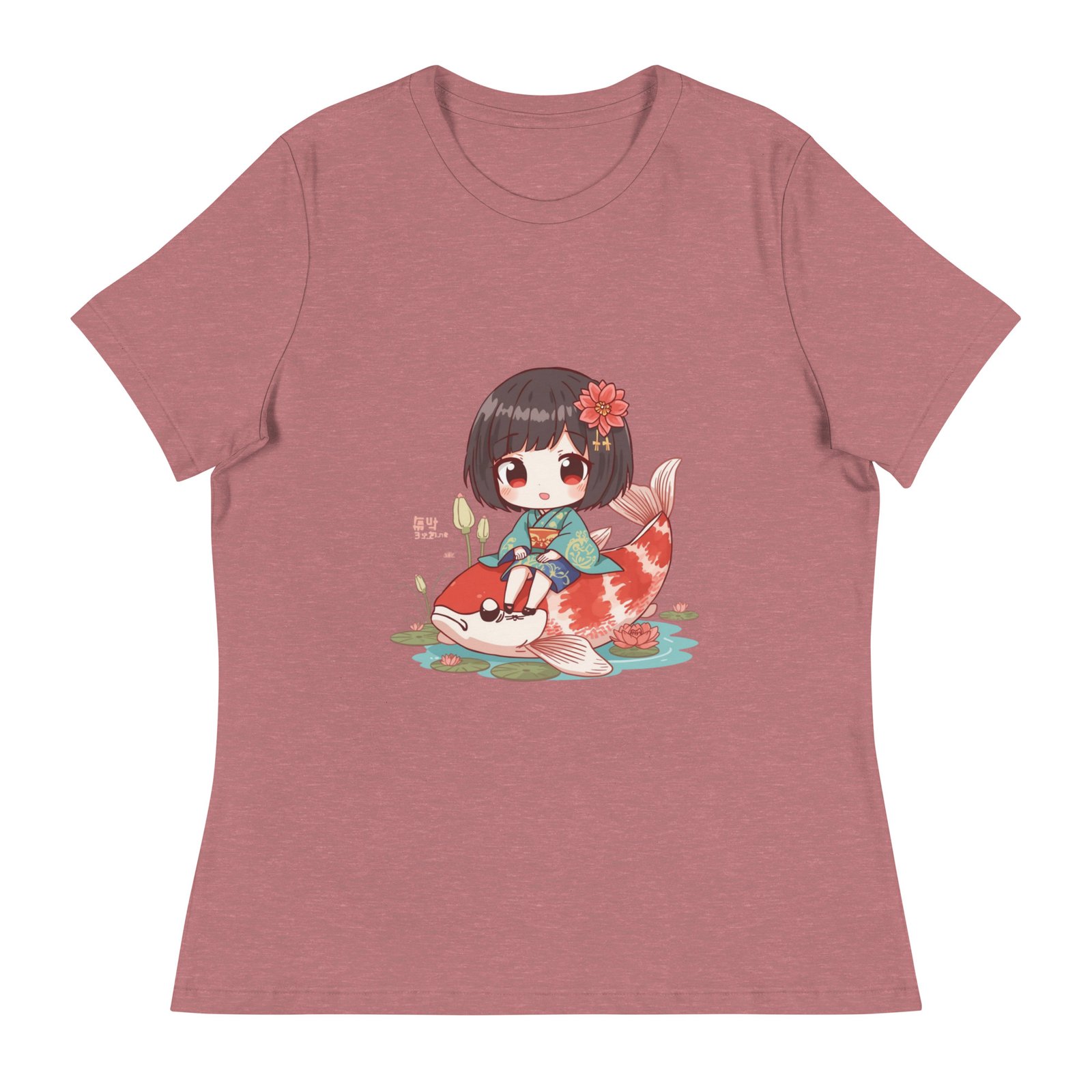 Camiseta suelta mujer Japo sobre carpa - Imagen 8