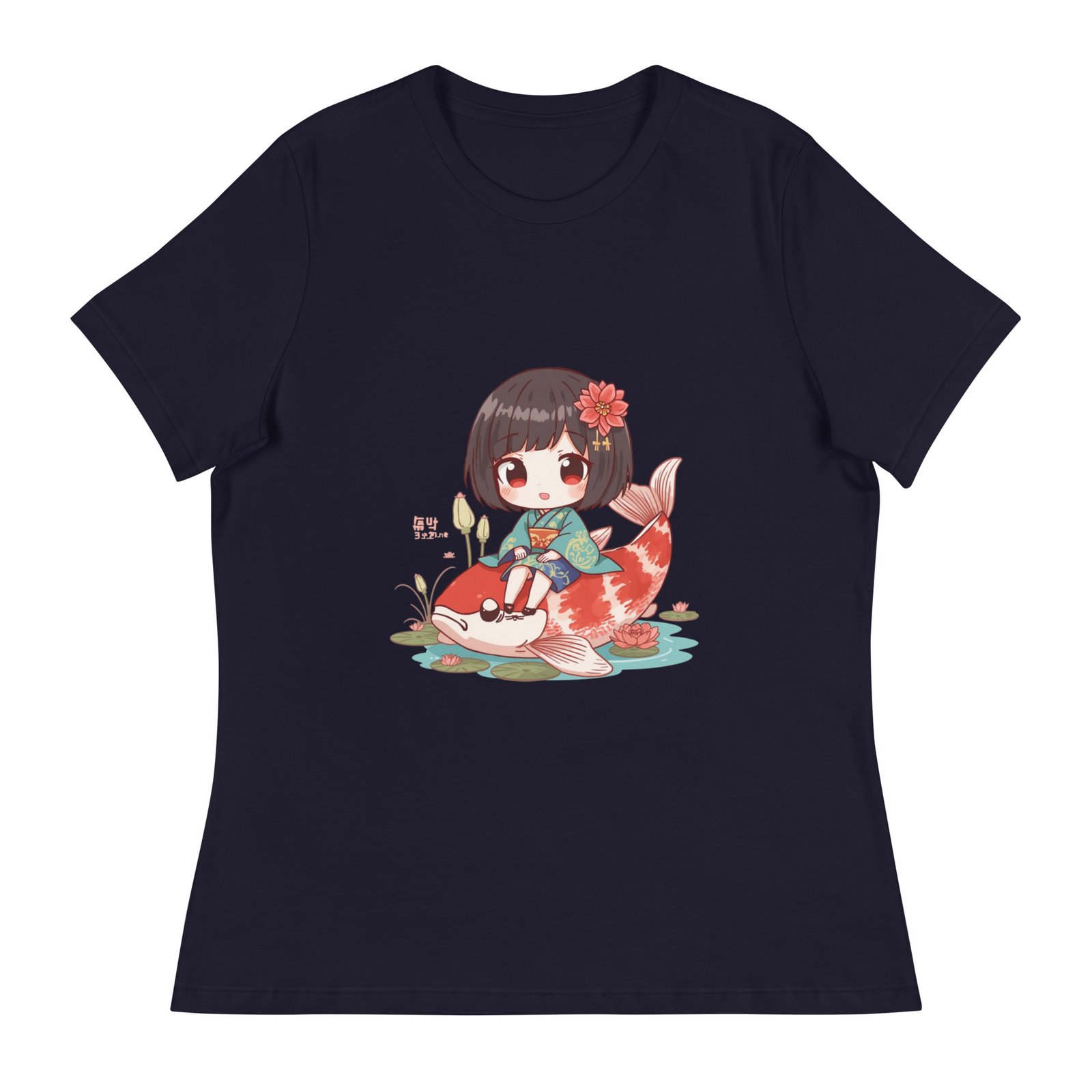 Camiseta suelta mujer Japo sobre carpa - Imagen 5