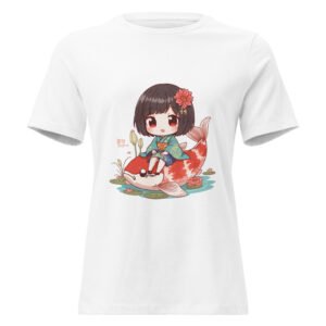 Camiseta suelta mujer Japo sobre carpa