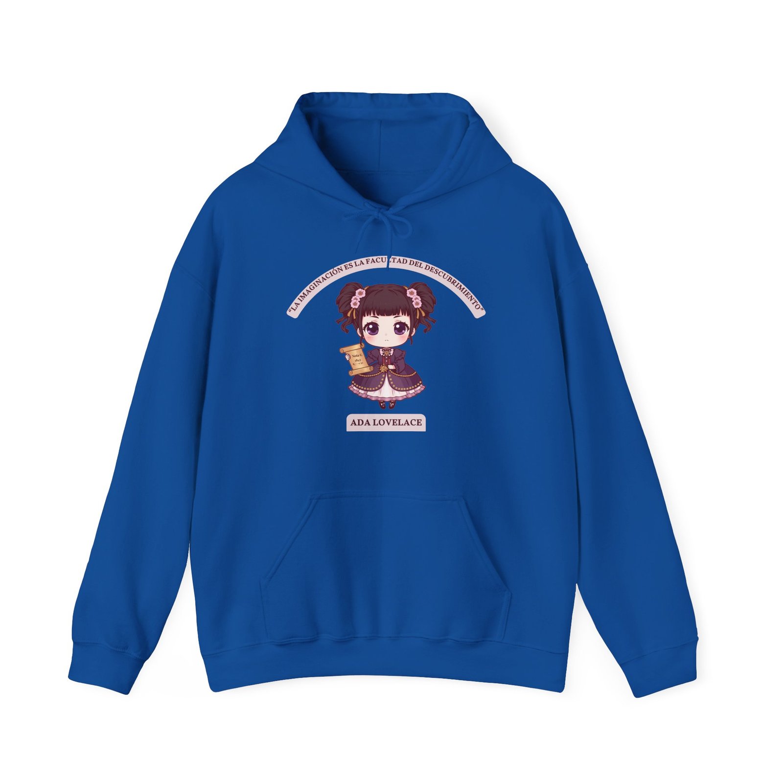 Sudadera con capucha Ada Lovelace chibi · “La imaginación es la facultad del descubrimiento” - Imagen 6