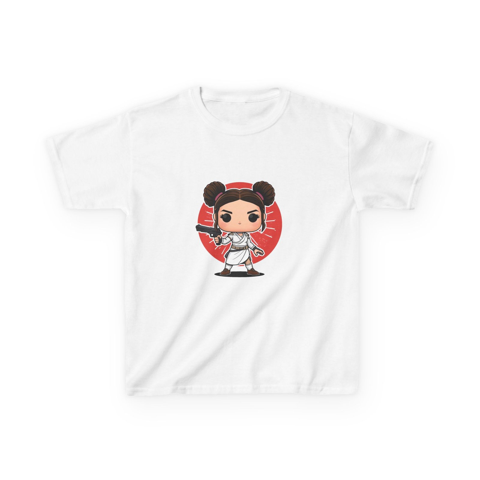 Camiseta niña Chibi Princesa Rebelde | Kawaii galáctica