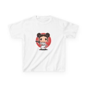 Camiseta niña Chibi Princesa Rebelde | Kawaii galáctica