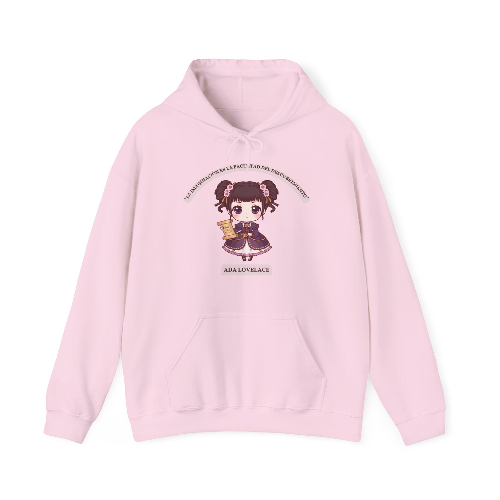 Sudadera con capucha Ada Lovelace chibi · “La imaginación es la facultad del descubrimiento” - Imagen 7