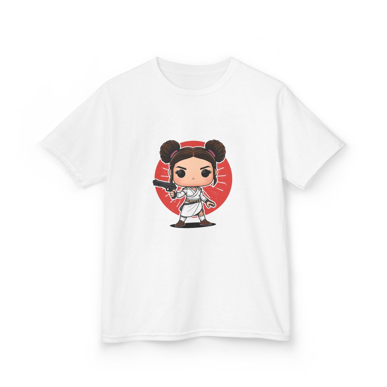 Camiseta niña Chibi Princesa Rebelde | Kawaii galáctica - Imagen 3
