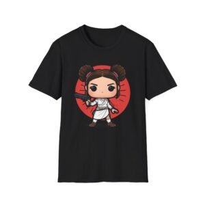 Camiseta unisex Chibi Princesa Rebelde | Kawaii galáctica