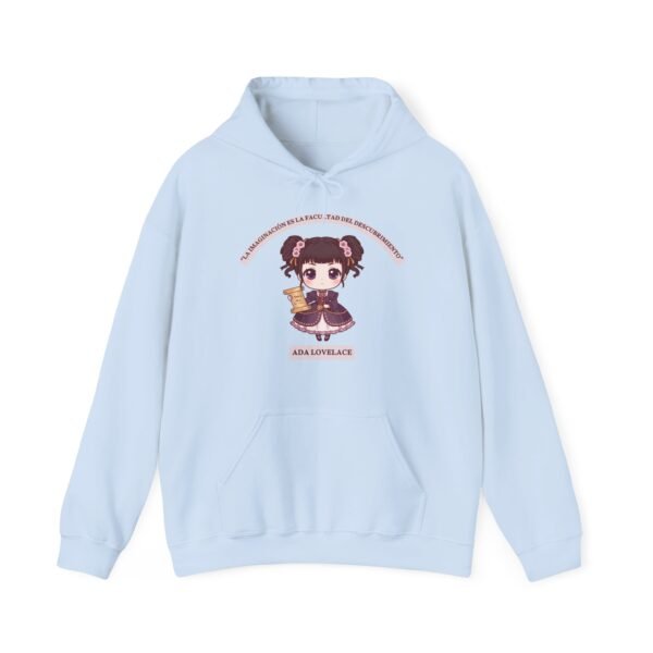 Sudadera con capucha Ada Lovelace chibi · “La imaginación es la facultad del descubrimiento”