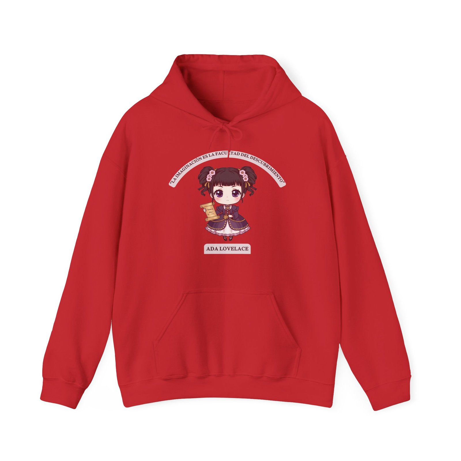 Sudadera con capucha Ada Lovelace chibi · “La imaginación es la facultad del descubrimiento” - Imagen 8