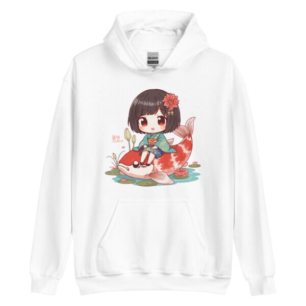 Sudadera con capucha Chibi Koi Japonesa