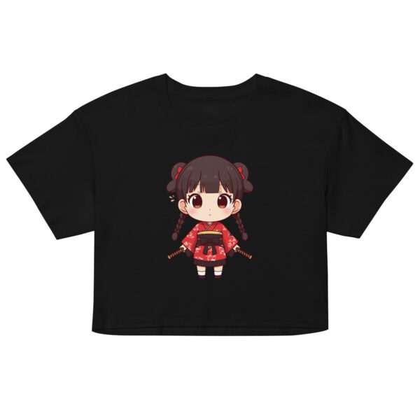 Crop top para mujer Chibi Samurai