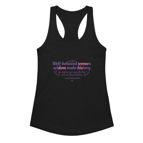Camiseta de tirantes ajustada para mujer Laurel Thatcher Ulrich