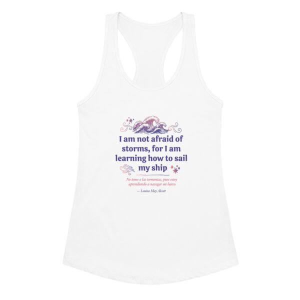 Camiseta de tirantes ajustada para mujer Louisa May Alcott
