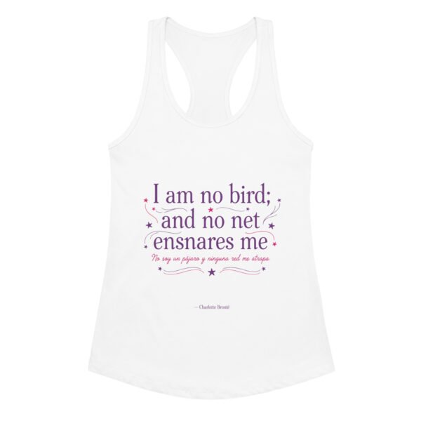 Camiseta de tirantes ajustada para mujer Charlotte Brontë